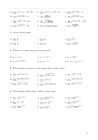 Ciągi liczbowe - zadania