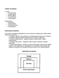 Proces zarządzania   - omówienie