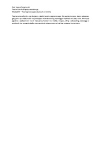 Teoria przewag absolutnych A. Smitha - wykład