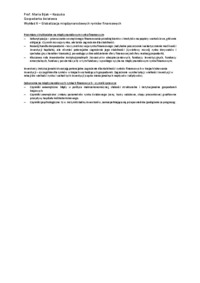 Globalizacja międzynarodowych rynków finansowych - wykład