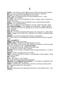 Język angielski wykład - słówka na literę 