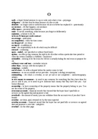 Język angielski wykład - słówka na literę 