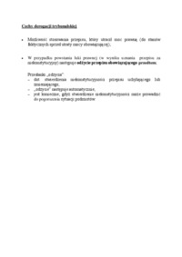 Cechy derogacji trybunalskiej - opracowanie