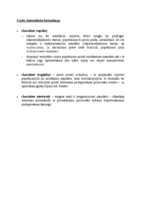 Cechy immunitetu formalnego - wykład