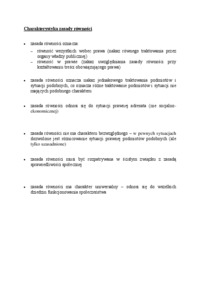 Charakterystyka zasady równości-opracowanie