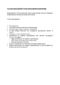 Cechy rozporządzenia normatywnego-opracowanie