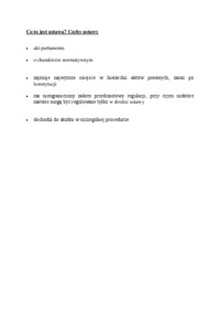 Cechy ustawy-opracowanie