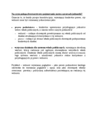 Dwuwarstwowe pojmowanie norm o prawach jednostki - omówienie