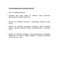 prawo do ochrony zdrowia - omówienie