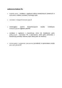 podstawowe funkcje TK - omówienie