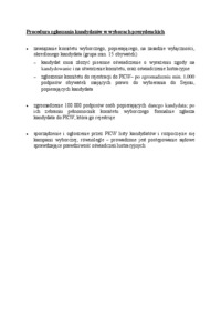 Procedura zgłaszania kandydatów w wyborach prezydenckich - omówienie