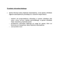 Przedmiot referendum lokalnego - omówienie