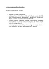 przykłady niepołączalności formalnej - omówienie