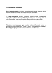 Ważność a wynik referendum - omówienie