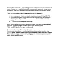 Wykład - alimentacja