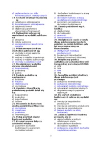 rozwiązane pytania testowe z finansów