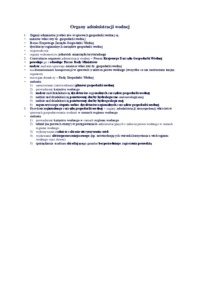 Organy administracji wodnej - omówienie