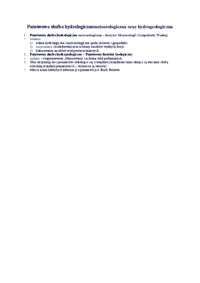 Państwowa służba hydrologicznometeorologiczna - omówienie
