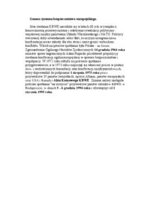 Geneza systemu bezpieczeństwa europejskiego-opracowanie