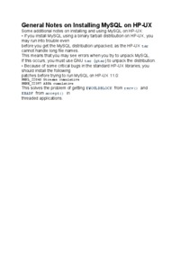 general-notes-on-installing-mysql-on-hp