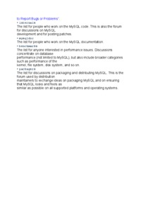 MySQL Mailing Lists
