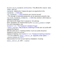 Security improvements