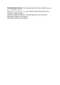 The Noinstall Archive