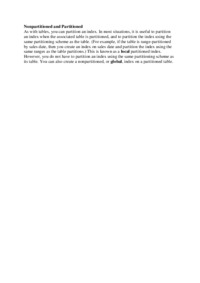 Nonpartitioned and Partitioned - wykład