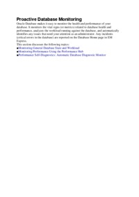 Proactive Database Monitoring - wykład