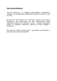 Istota urzędu ombudsmana - omówienie