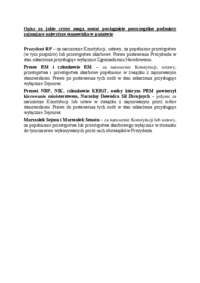 poszczególne podmioty zajmujące najwyższe stanowiska w państwie - omówienie 