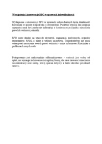 Wystąpienia i interwencje RPO w sprawach indywidualnych