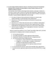 zasadnicze dylematy związane z charakterem prawnym Unii Europejskiej - omówienie 