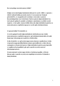 Wstęp do prawa europejskiego - znaczenie sprawy Kobler