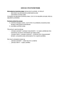 Uprawnienia podmiotów prawa - omówienie 