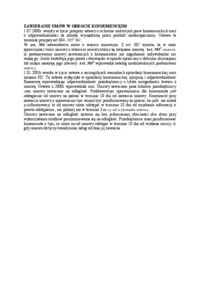 ZAWIERANIE UMÓW W OBROCIE KONSUMENCKIM