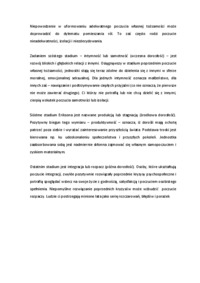 Psychologia rozwoju człowieka - stadia rozwoju psychospołecznego wg Eriksona