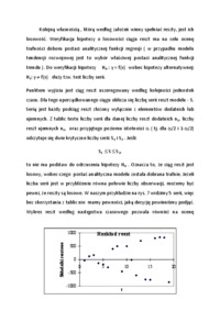 Ekonometria - rozkład reszt