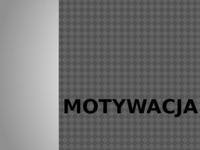 Motywacja - Dążenie do osiągnięć