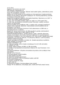 Budżet - omówienie - mechanizmy finansowe UE