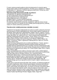 Stosunki międzynarodowe - omówienie 