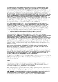 Procesy integracyjne w Europie  - projekty integracyjne 