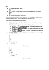 Elastyczność  popytu i podaży - omówienie 