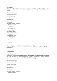 Operacje wejścia-wyjścia - omówienie 