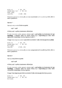 Operatory bitowe - omówienie 