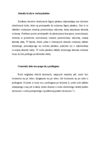 Aksoidy bryły w ruchu płaskim Środkom - omówienie