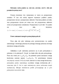 Równania ruchu punktu - omówienie 