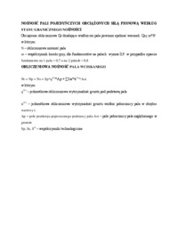 Obliczenie nośności pali - omówienie 