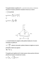 Rozkład obliczeniowego obciążenia jednostkowego w podstawie - omówienie 