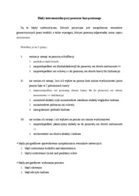 Błędy instrumentalne przy pomiarze kąta poziomego